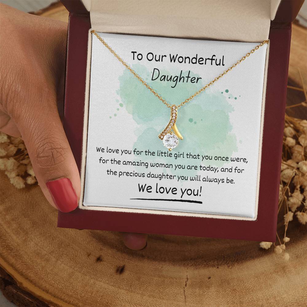 Alluring Beauty Necklace - To Our Wonderful Daughter