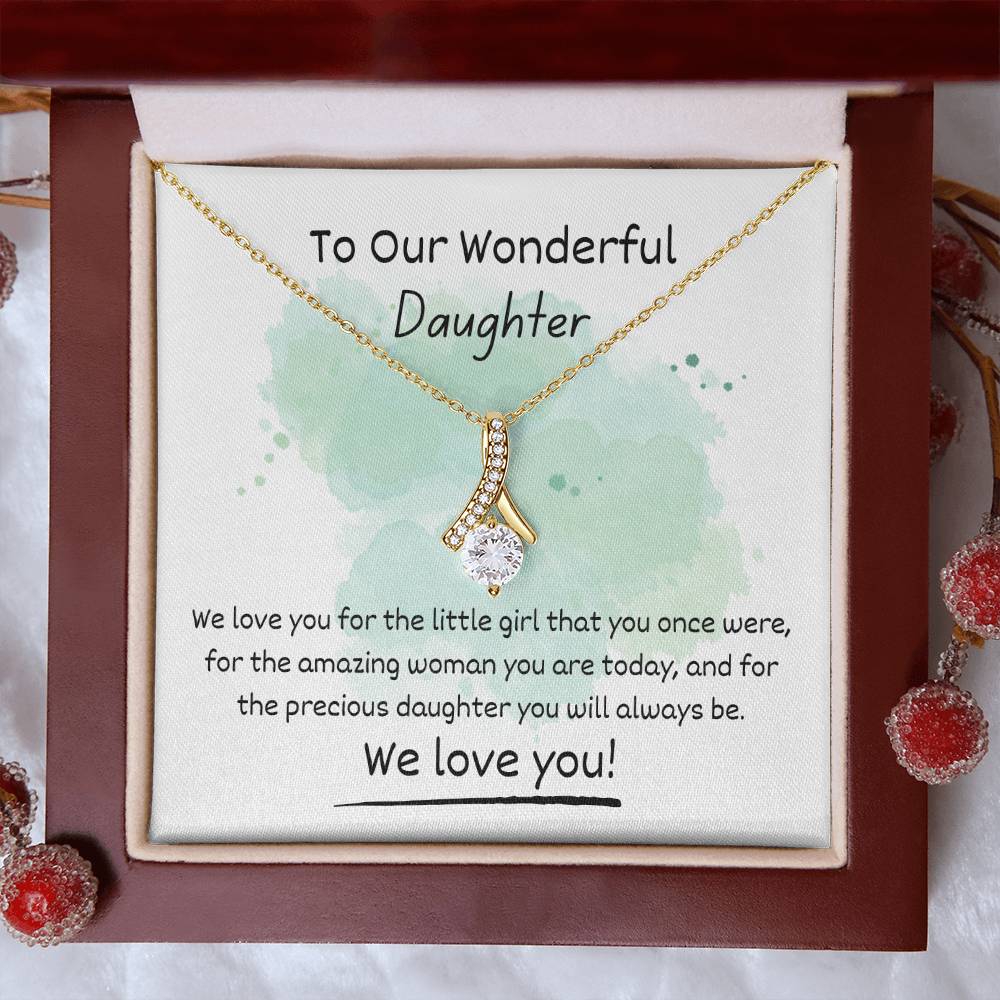 Alluring Beauty Necklace - To Our Wonderful Daughter