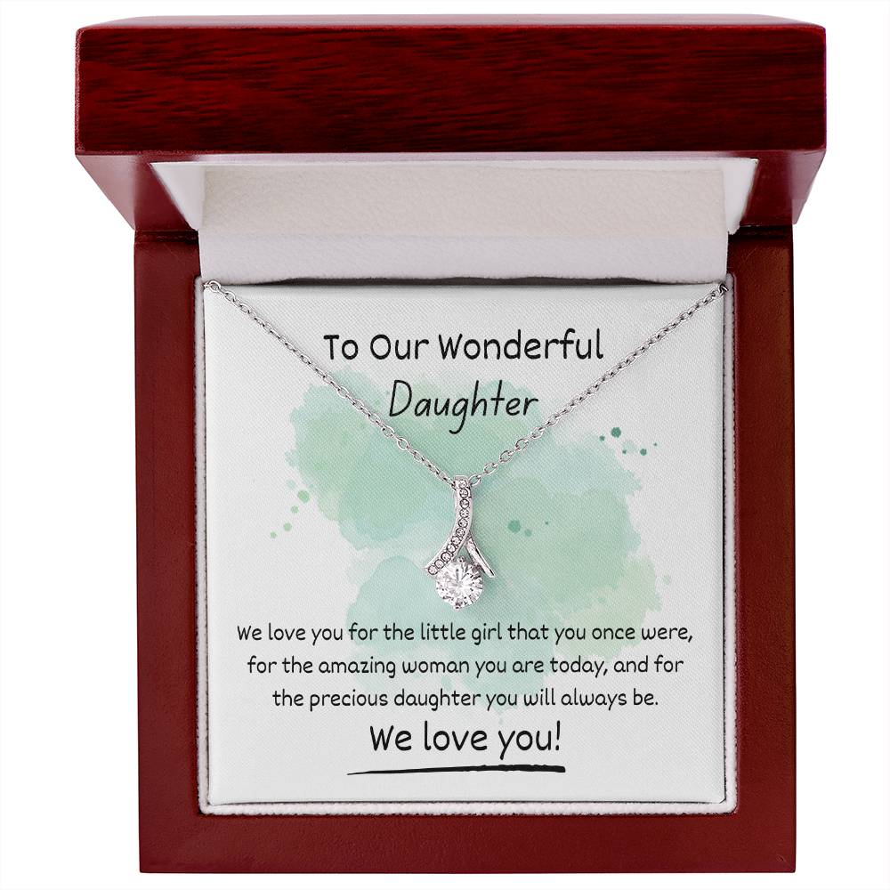 Alluring Beauty Necklace - To Our Wonderful Daughter