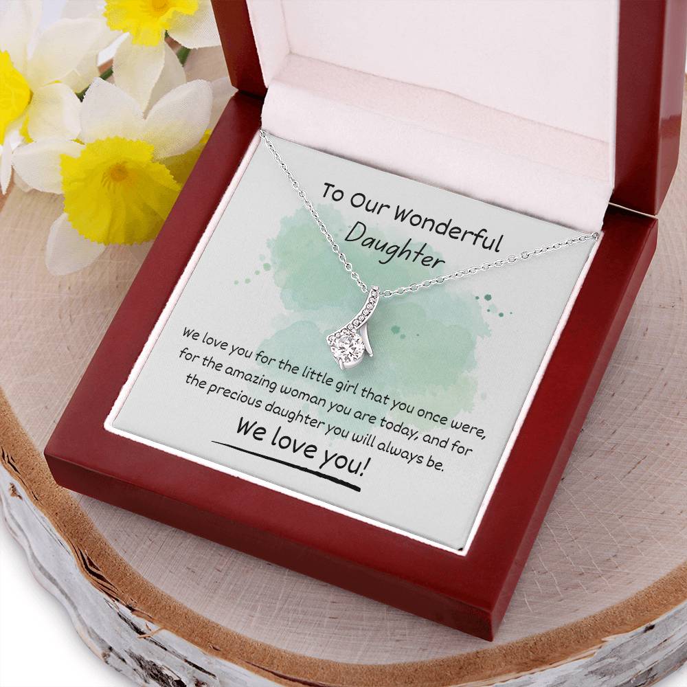 Alluring Beauty Necklace - To Our Wonderful Daughter