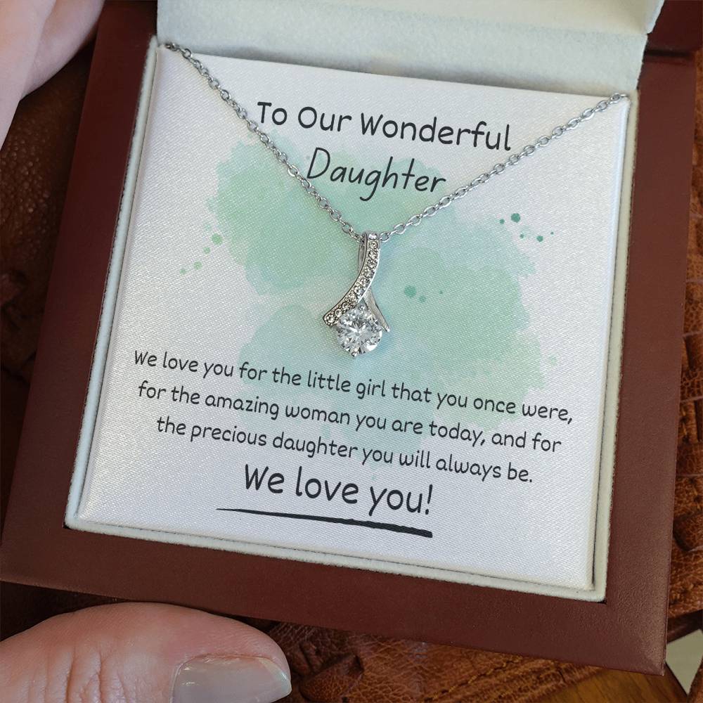 Alluring Beauty Necklace - To Our Wonderful Daughter