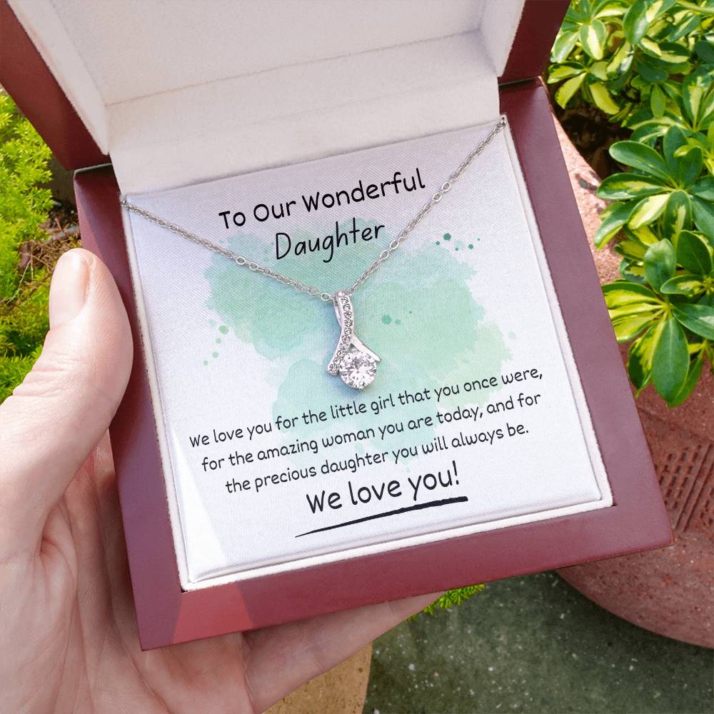 Alluring Beauty Necklace - To Our Wonderful Daughter