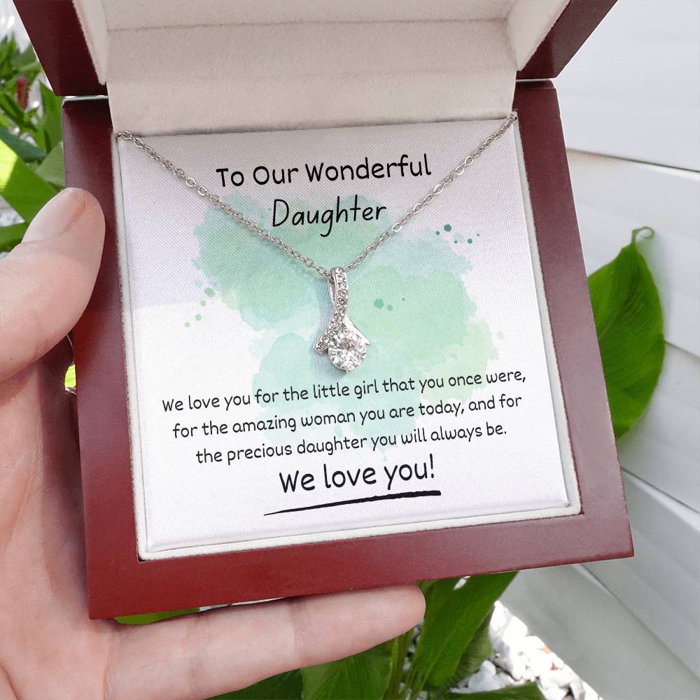 Alluring Beauty Necklace - To Our Wonderful Daughter