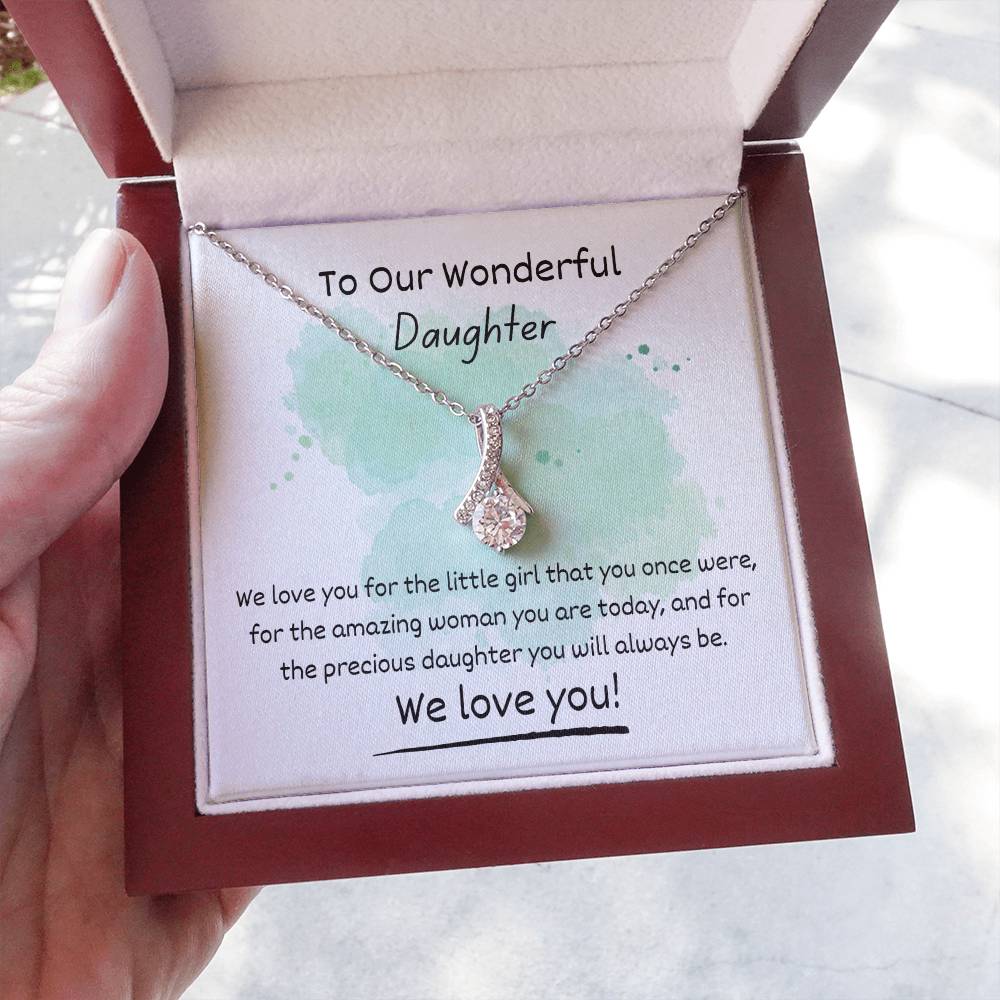 Alluring Beauty Necklace - To Our Wonderful Daughter