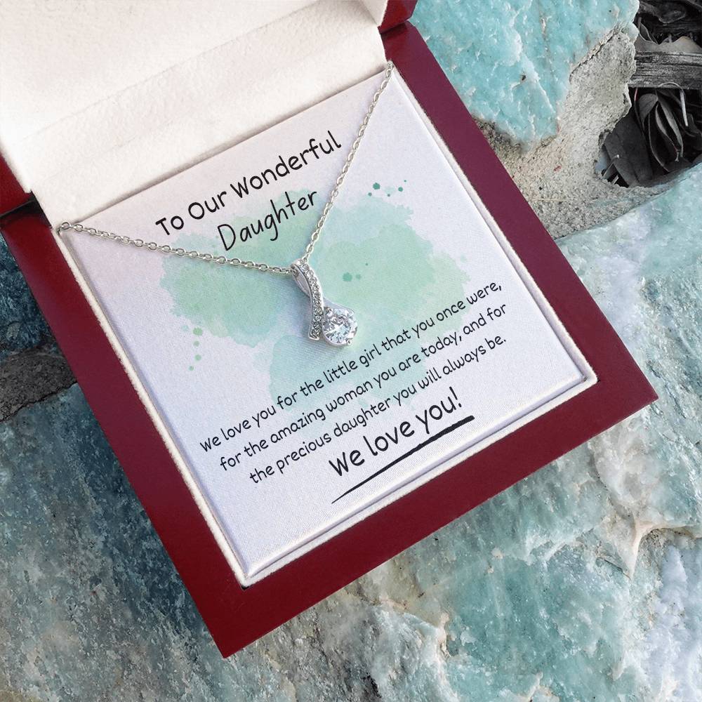 Alluring Beauty Necklace - To Our Wonderful Daughter