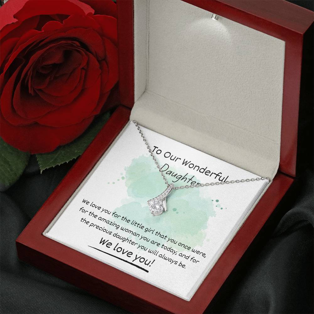 Alluring Beauty Necklace - To Our Wonderful Daughter