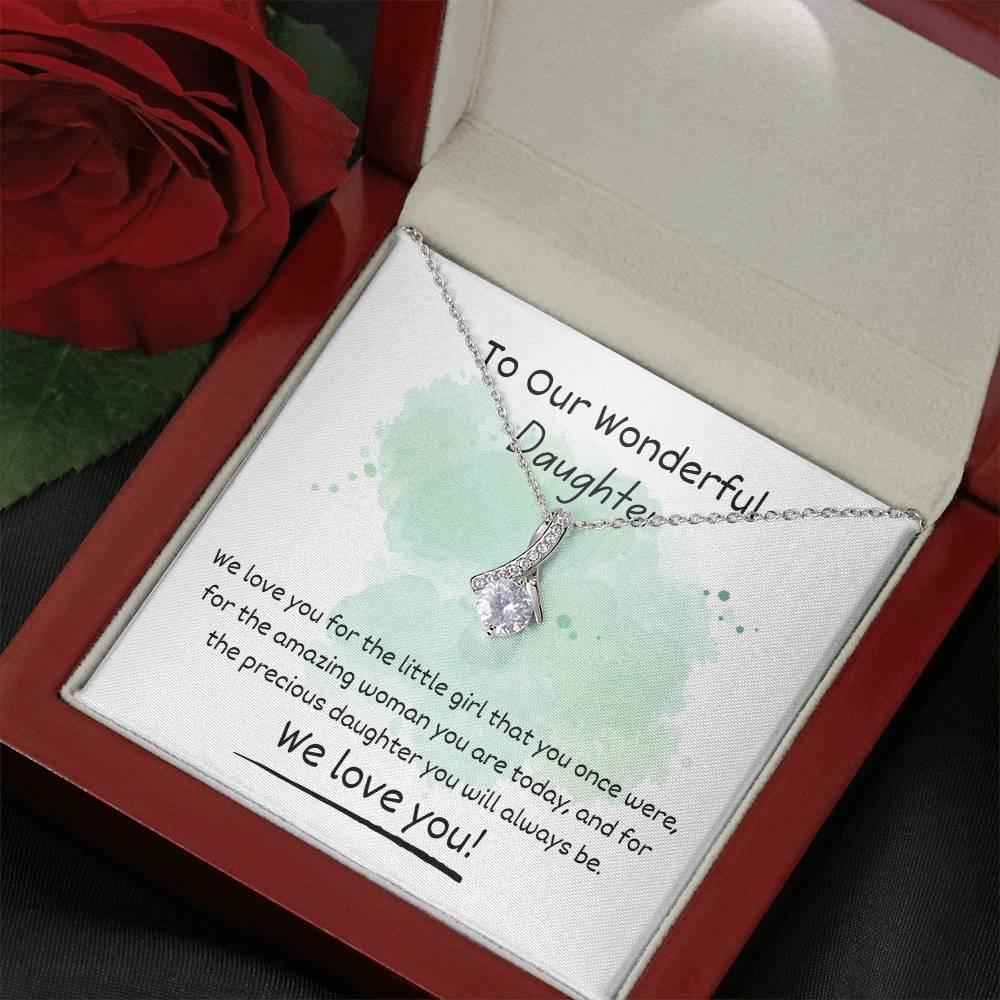 Alluring Beauty Necklace - To Our Wonderful Daughter