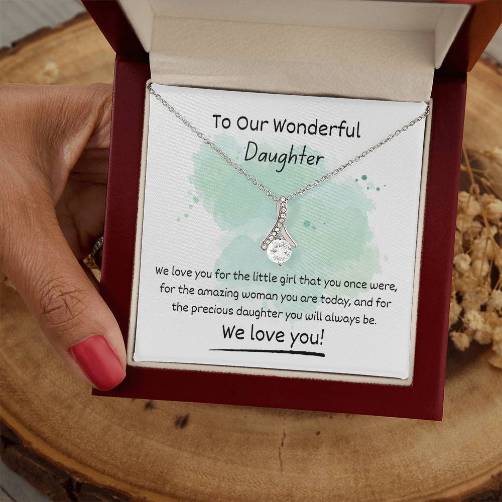 Alluring Beauty Necklace - To Our Wonderful Daughter