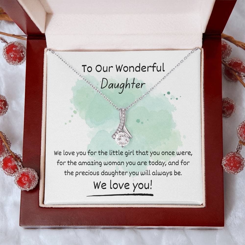 Alluring Beauty Necklace - To Our Wonderful Daughter