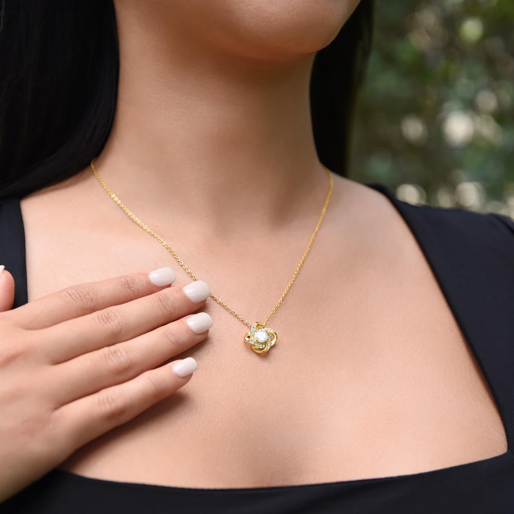 To My Mother-In-Law - With Love and Thanks | Love Knot Necklace | Personalized Mother's Day Gift