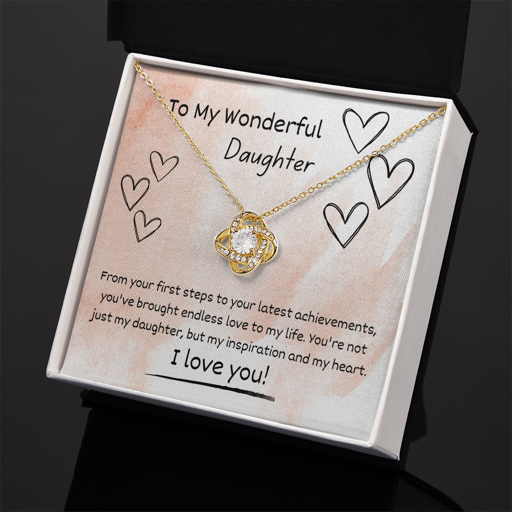 Love Knot Necklace for Daughter – A Beautiful Gift from Mom or Dad