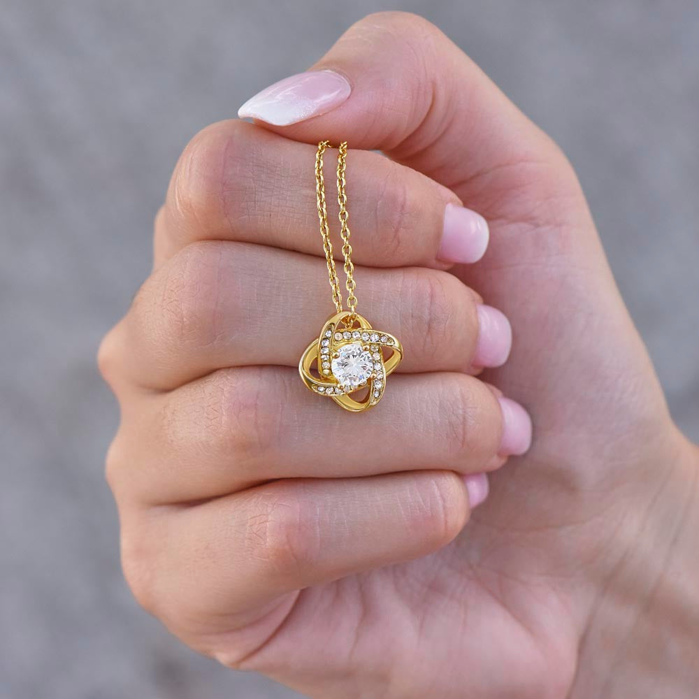 Love Knot Necklace for Daughter - Perfect Graduation Gift from Mom or Dad