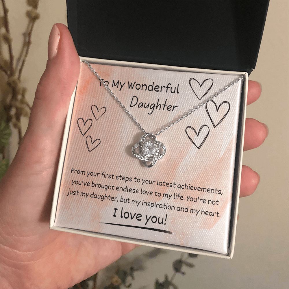 Love Knot Necklace for Daughter – A Beautiful Gift from Mom or Dad