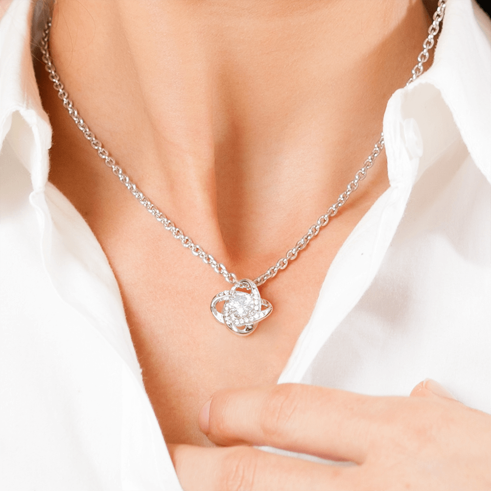 Love Knot Necklace for Daughter - Perfect Graduation Gift from Mom or Dad