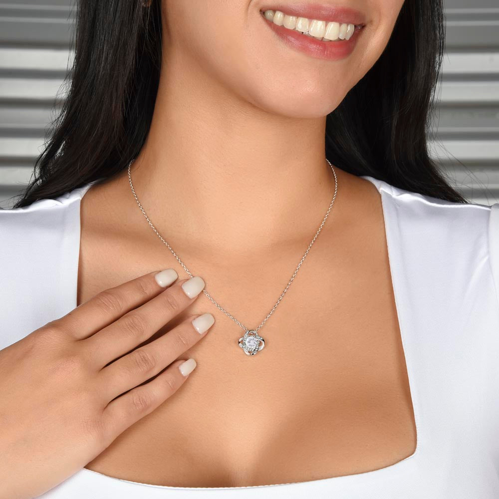 To My Mother-In-Law - With Love and Thanks | Love Knot Necklace | Personalized Mother's Day Gift