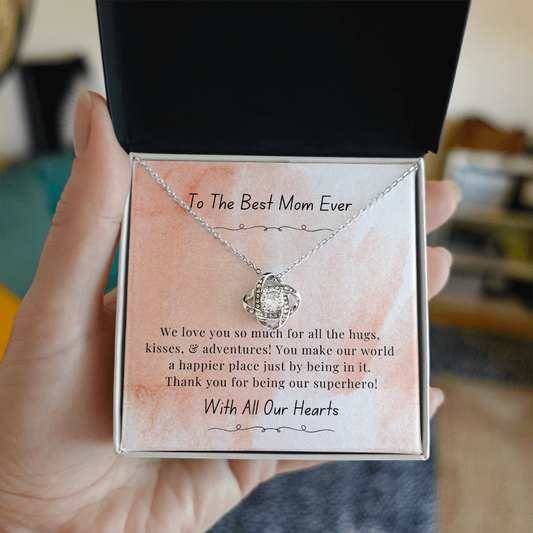 To Our Mom - We Love You Always | Love Knot Necklace | Personalized Gift From The Heart
