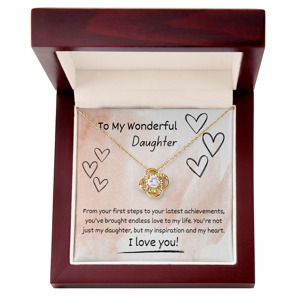 Love Knot Necklace for Daughter – A Beautiful Gift from Mom or Dad