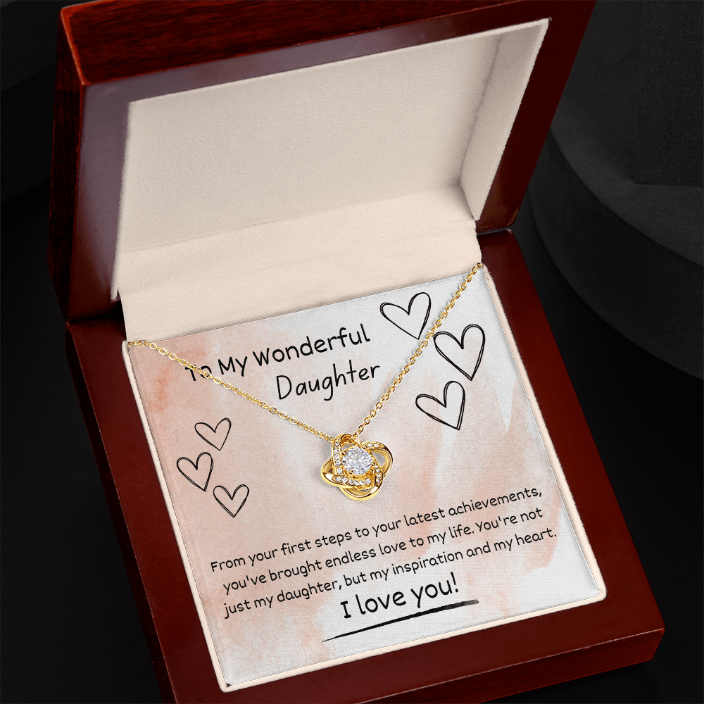 Love Knot Necklace for Daughter – A Beautiful Gift from Mom or Dad