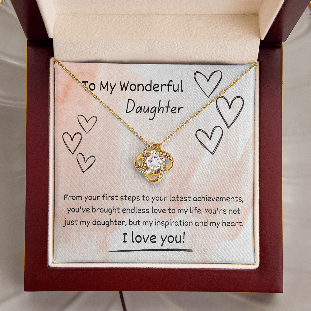 Love Knot Necklace for Daughter – A Beautiful Gift from Mom or Dad