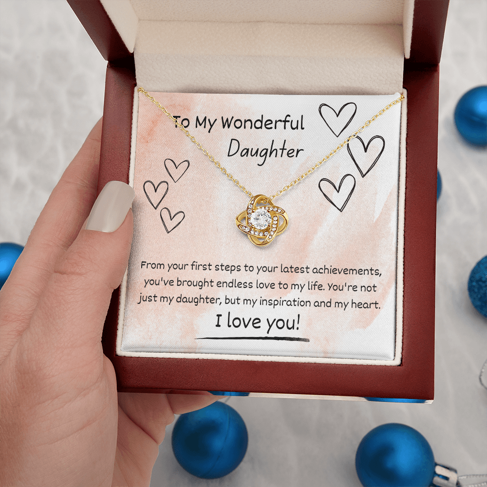 Love Knot Necklace for Daughter – A Beautiful Gift from Mom or Dad
