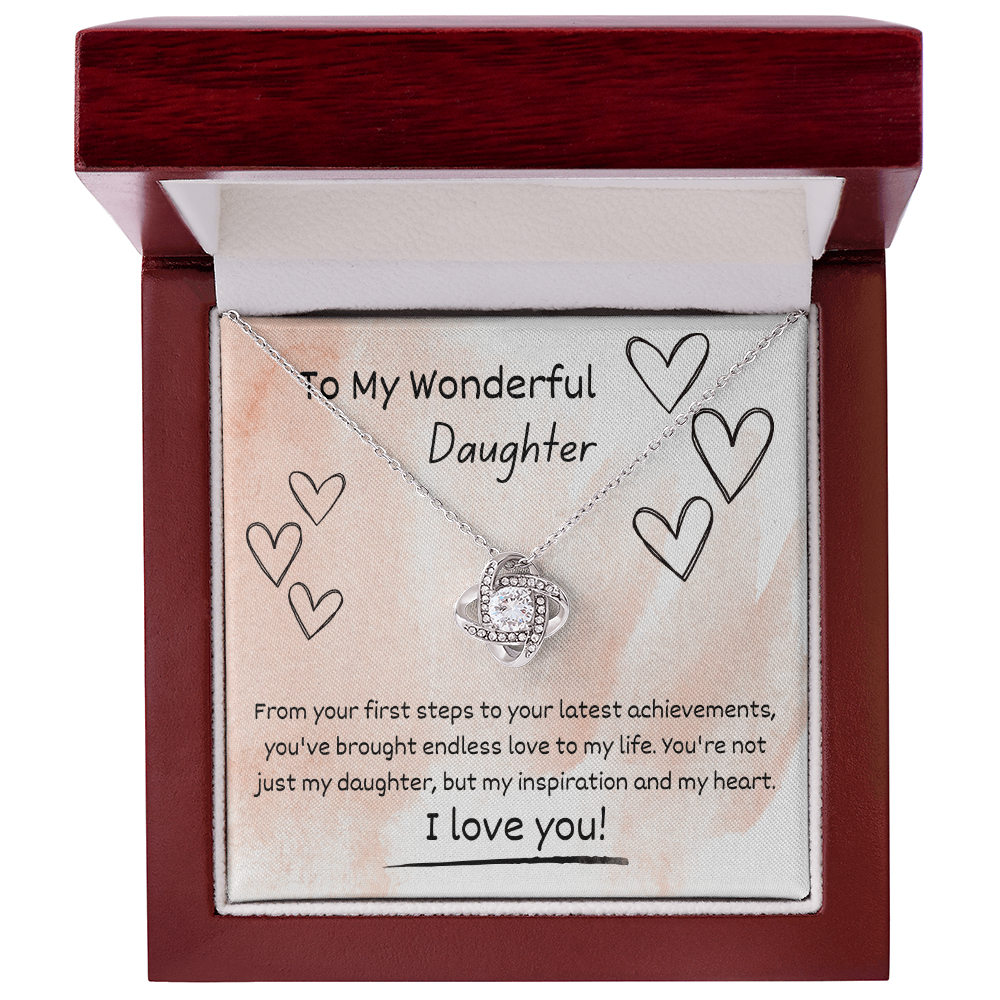 Love Knot Necklace for Daughter – A Beautiful Gift from Mom or Dad
