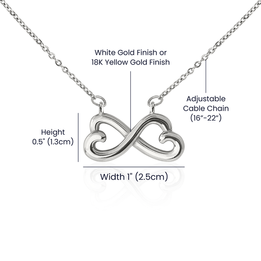 To My Grandma - Warm Hugs Always | Endless Love Necklace | Personalized Cherished Gift