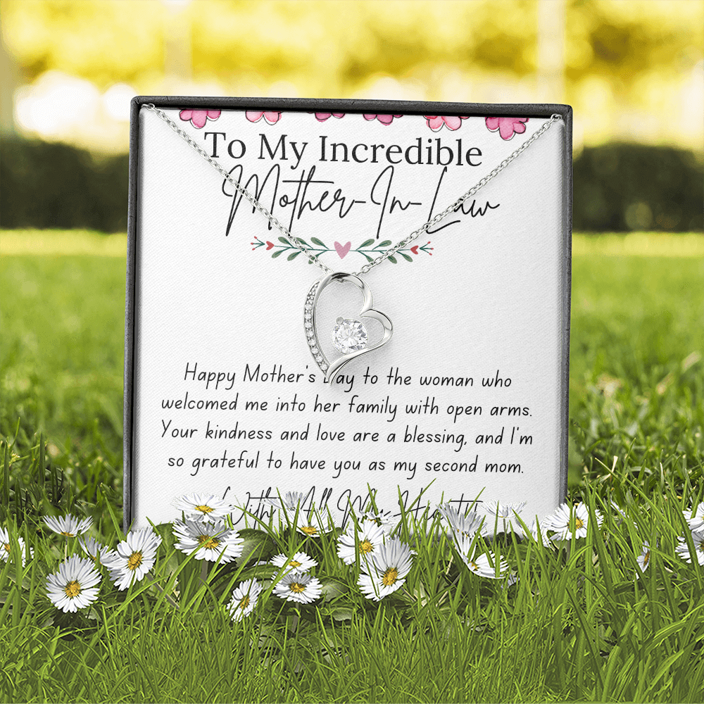 Forever Love Necklace for Mother-In-Law – A Gift From Son/Daughter-in-Law with Love