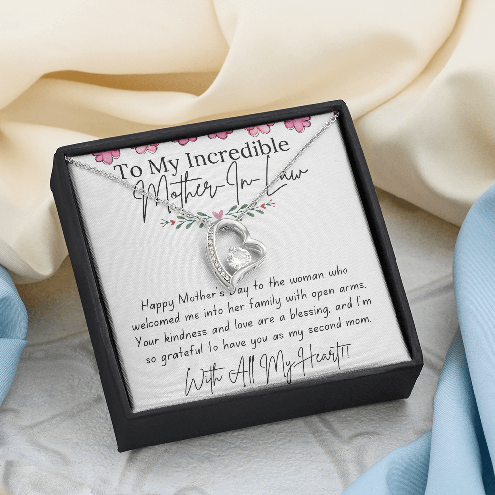 Forever Love Necklace for Mother-In-Law – A Gift From Son/Daughter-in-Law with Love