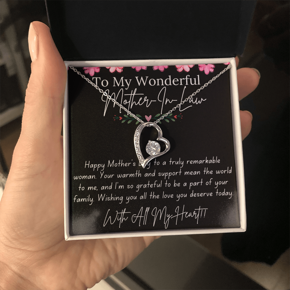Forever Love Necklace for Mother-In-Law – A Beautiful Gift from a Son-In-Law or Daughter-In-Law