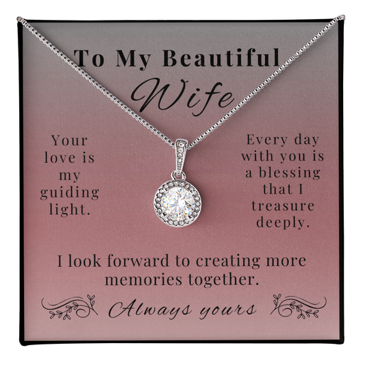 Eternal Hope Necklace - A Sparkling Symbol of Love for Wife