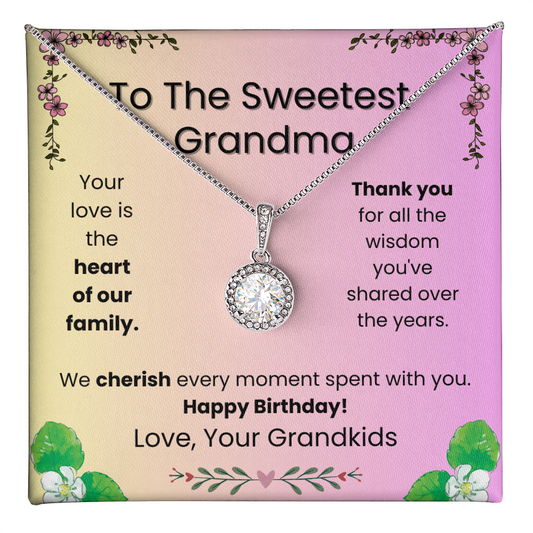 Eternal Hope Necklace  for Grandma – Elegant Birthday Gift from the Grandkids