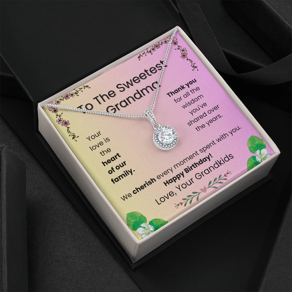 Eternal Hope Necklace  for Grandma – Elegant Birthday Gift from the Grandkids