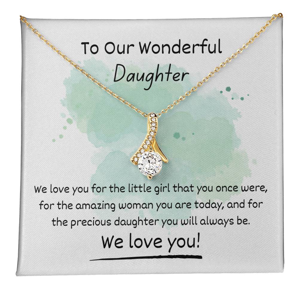 Alluring Beauty Necklace - To Our Wonderful Daughter