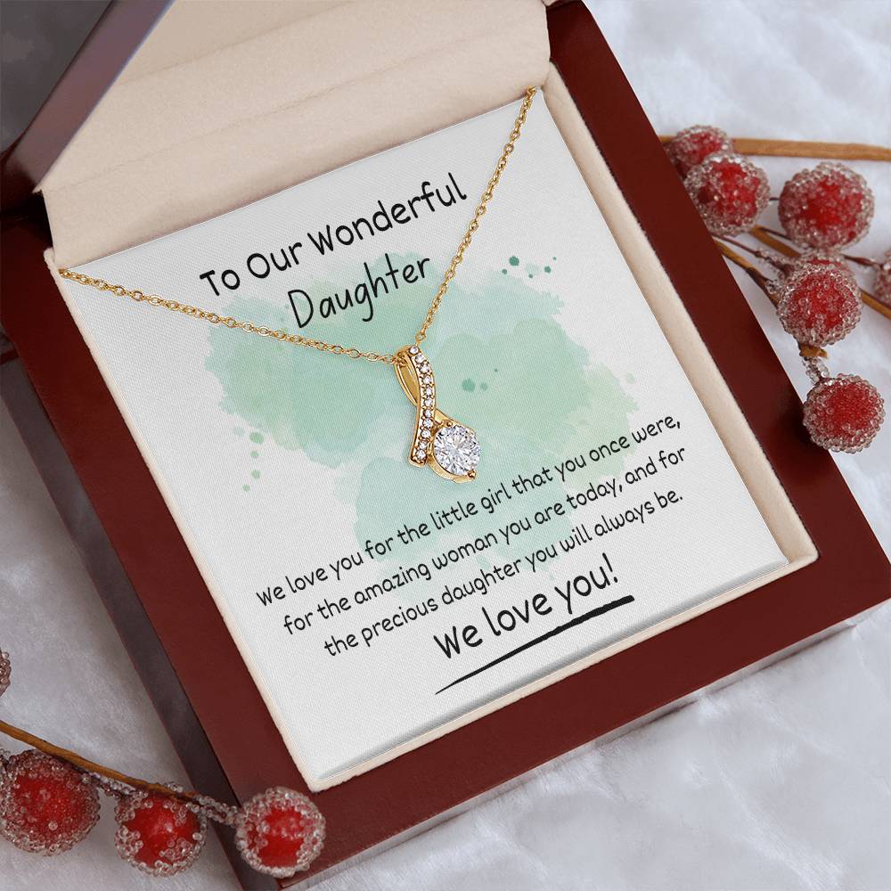 Alluring Beauty Necklace - To Our Wonderful Daughter