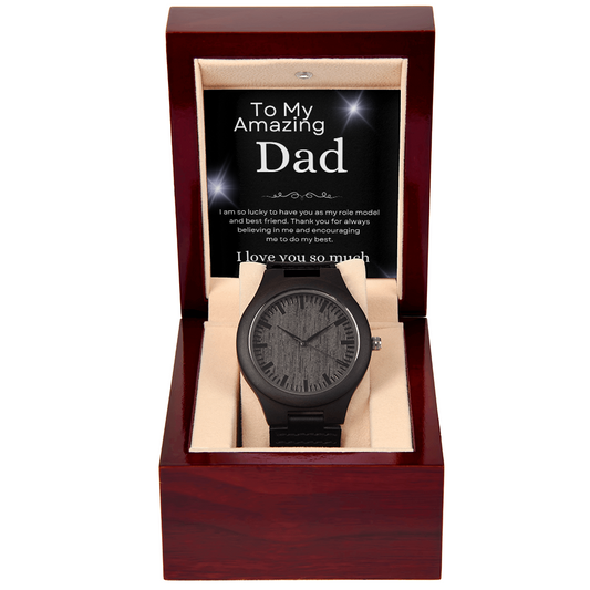 Wooden Watch for Dad – Father's Day Gift from a Son or Daughter